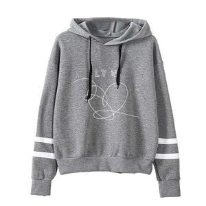 BTS Celebrity Inspired BTS loveyourself Knot the New Album Related Plus Velvet Hooded Hoodie Men's And Women's