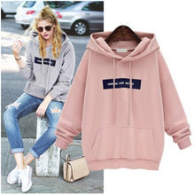 Load image into Gallery viewer, LASPERAL Plus Size Hoodies Sweatshirt Women Fashion Letter Printed Pullover Hoodies Female Autumn Winter Tracksuit Hoody Pink